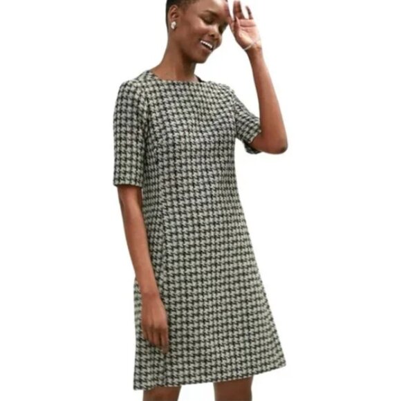 MM LaFleur Emily Dress in Modern Houndstooth 4 - Picture 13 of 13